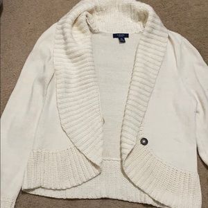 Women’s white Chaps sweater